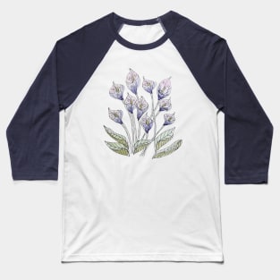 Calla Lily watercolour Baseball T-Shirt